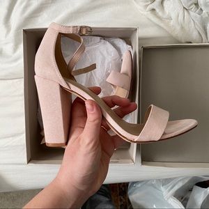 Ema High Block Heel - Blush